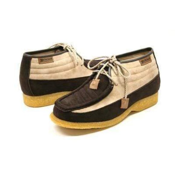 British Walkers Castle Men's Beige and Brown Suede - Picture 1 of 8
